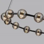 Люстра Odeon Light L-VISION ODL24 427 5041/120L LED 120W 4000К 9364Лм TRONI Чёрный от ImperiumLoft