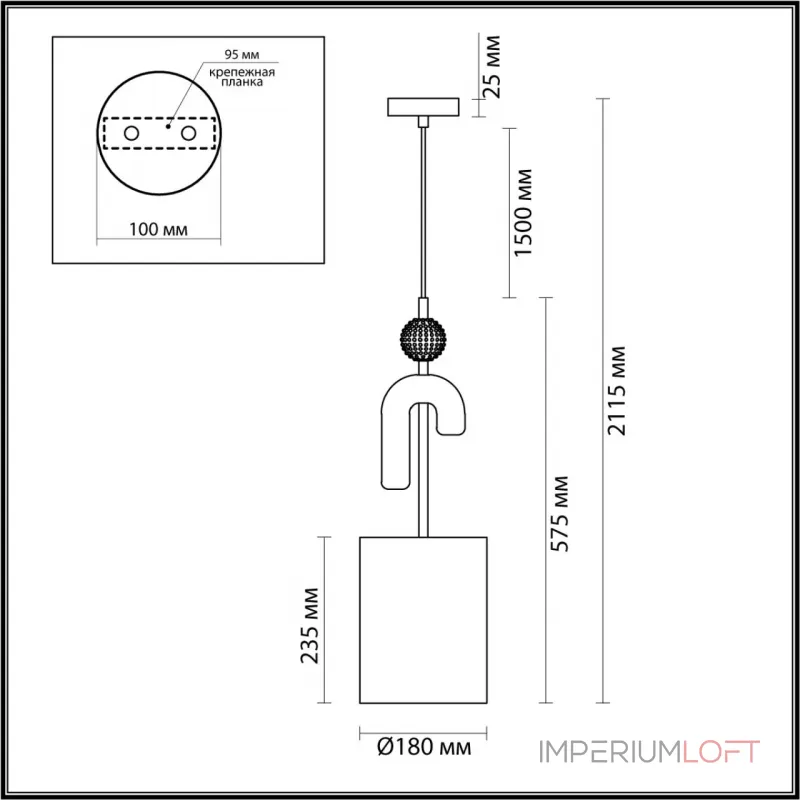 Подвесной светильник Odeon Light 5410/1A MODERN ODL_EX24 73 E14 1*40W BAGEL Серый