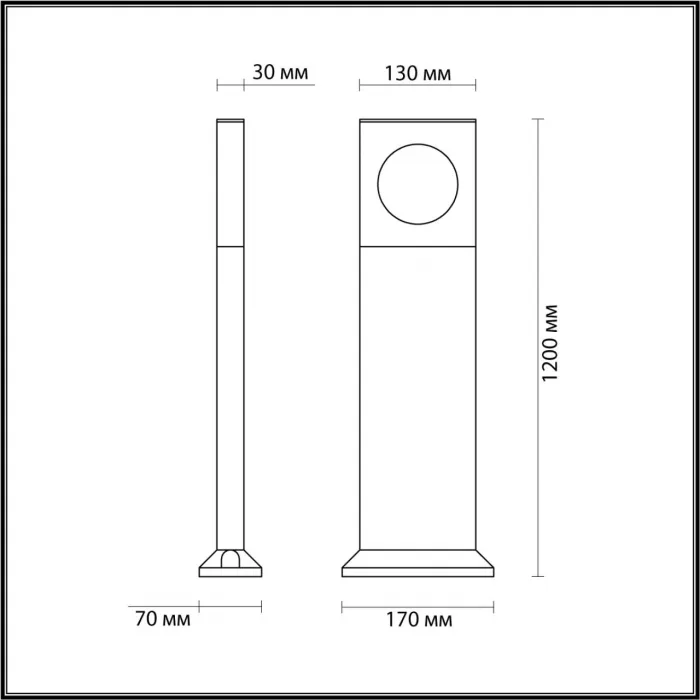 Уличный светильник Odeon Light Nature 7707/60L от ImperiumLoft