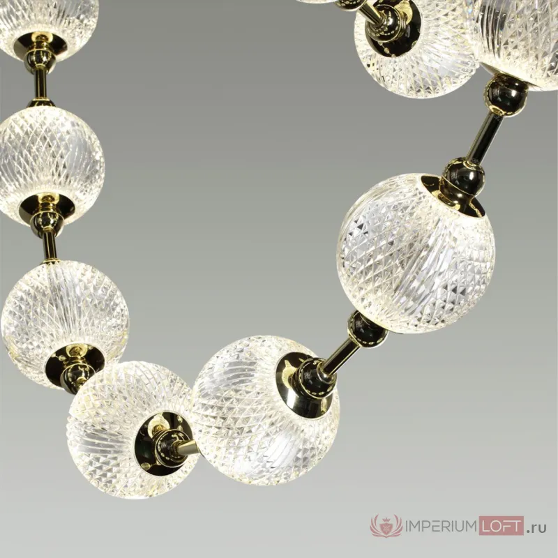 Подвесной светильник Odeon Light L-VISION ODL23 469 5008/80L LED 80W 4000K 4400лм CRYSTAL Прозрачный от ImperiumLoft