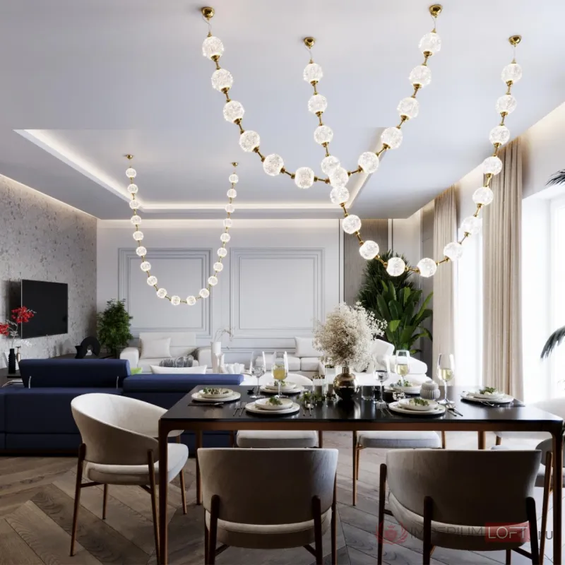 Подвесной светильник Odeon Light L-VISION ODL23 469 5008/80L LED 80W 4000K 4400лм CRYSTAL Прозрачный от ImperiumLoft