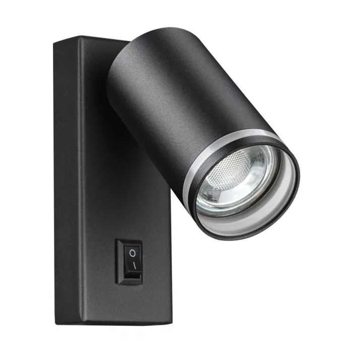 Светильник накладной настенный IP20 GU10 9W 220V ULAR 370893 OVER NT22 250 Черный от ImperiumLoft