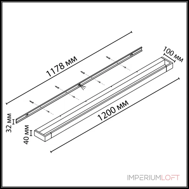 Настенный поворотный светильник Odeon light Hightech 3888/36WL