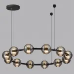 Люстра Odeon Light L-VISION ODL24 427 5041/120L LED 120W 4000К 9364Лм TRONI Чёрный от ImperiumLoft