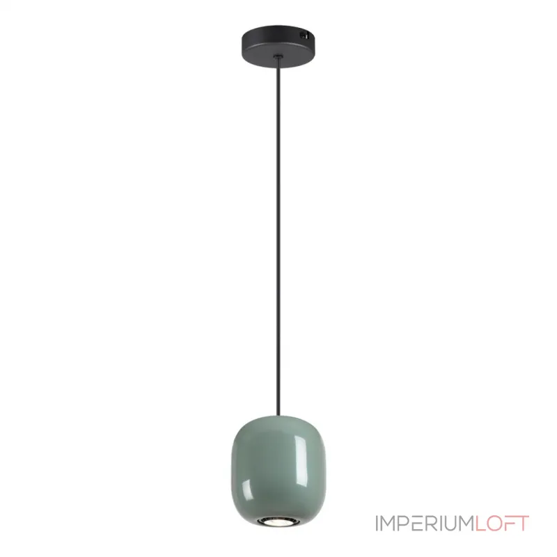 Подвесной светильник Odeon Light PENDANT ODL24 311 5053/1C GU10 LED 4W OVALI Зелёный