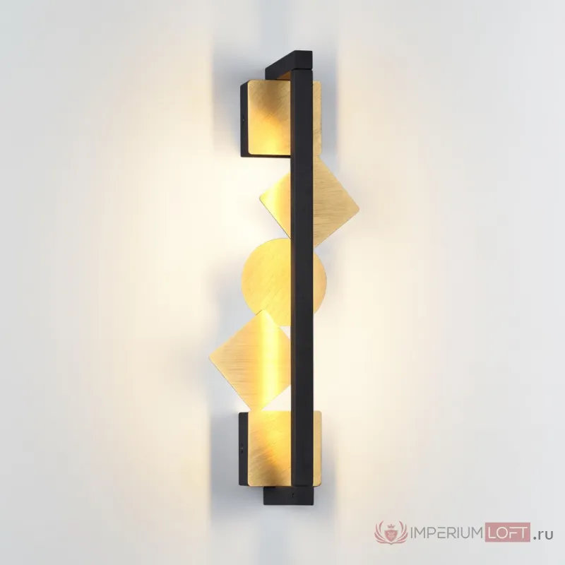 Настенный светильник поворотный на 360° IP20 LED 7W 184Лм 3000K GEOS 6691/7WL HIGHTECH ODL_EX24 017 Черный от ImperiumLoft
