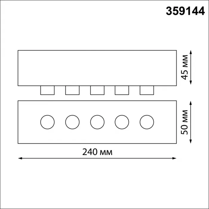 База для накладного монтажа светильников 359128-359133 RAMO Novotech KONST NT23 190 359144 IP20 70-200W 170-265V RAMO от ImperiumLoft