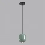 Подвесной светильник Odeon Light PENDANT ODL24 311 5053/1C GU10 LED 4W OVALI Зелёный