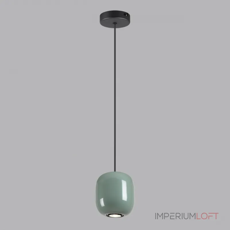 Подвесной светильник Odeon Light PENDANT ODL24 311 5053/1C GU10 LED 4W OVALI Зелёный