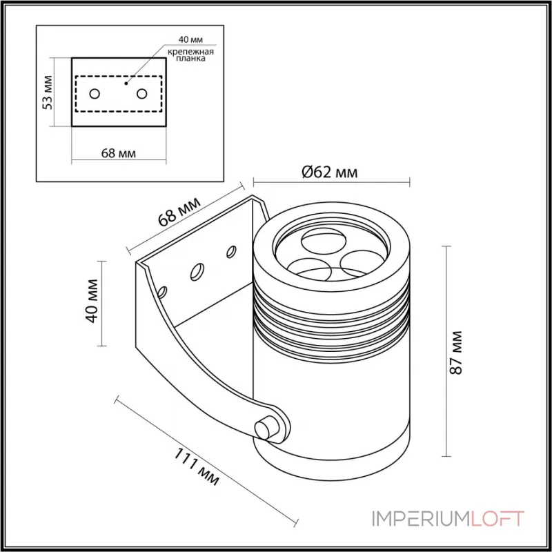 Фасадный поворотный светильник 360° Odeon Light Nature 7696/EL Фасадный поворотный светильник 360° Odeon Light Nature 7696/EL