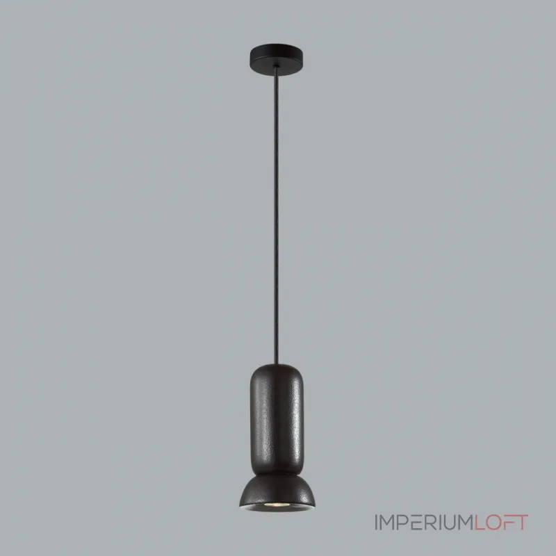 Подвесной светильник Odeon Light PENDANT ODL24 315 5054/1D GU10 LED 4W KERAMA Чёрный Подвесной светильник Odeon Light PENDANT ODL24 315 5054/1D GU10 LED 4W KERAMA Чёрный
