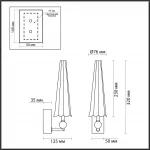 Настенный светильник Odeon Light MODERN ODL_EX24 31 5429/5WL LED 5W 3000K 350Лм FUNGO Прозрачный от ImperiumLoft
