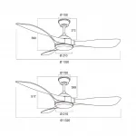 Потолочный светильник с вентилятором Sonex VIVA LED 7701/24L