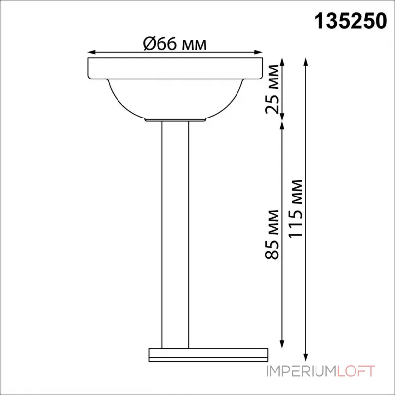 Крепление потолочное для низковольтного шинопровода Novotech Shino 6589/6C