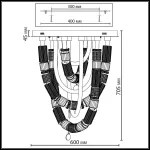 Потолочная люстра Odeon light L-vision 5456/80CL