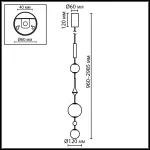 Подвесной светильник Odeon Light Callisto 5457/5L