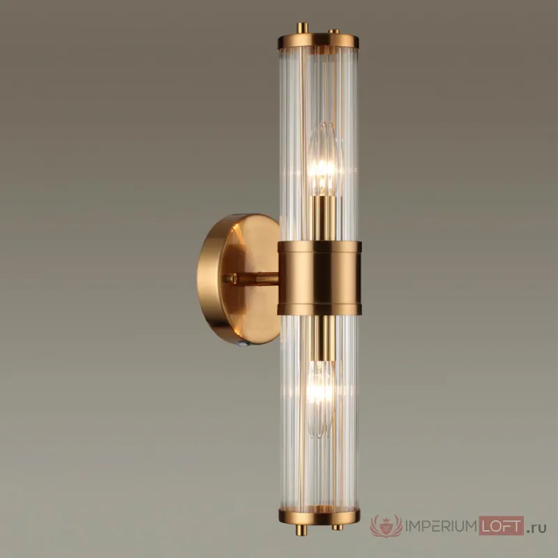 Настенный светильник с выкл. E14 1*40W IP44 KEPA 4946/2W DROPS ODL22 603 Бронзовый от ImperiumLoft