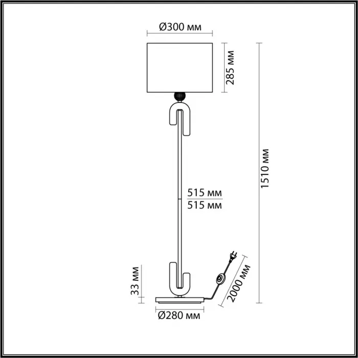 Напольный светильник Odeon Light MODERN ODL_EX24 73 5410/1FA E27 1*60W BAGEL Серый от ImperiumLoft