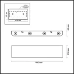 Настенный светильник Odeon light Hightech 7191/8WL
