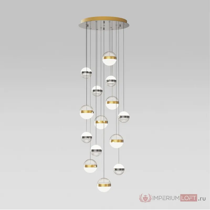Люстра Odeon Light L-VISION ODL24 389 5037/132L LED132W 4000K 6600лм RONI Прозрачный от ImperiumLoft