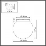 Потолочный светильник Odeon light Midcent 7109/1C