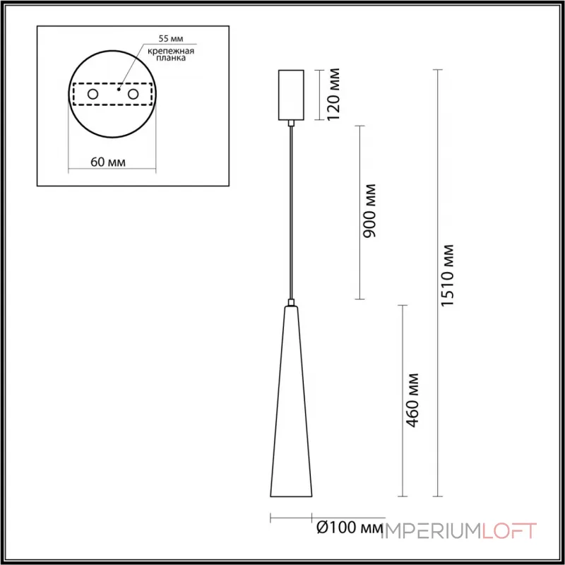 Подвесной светильник Odeon Light L-VISION ODL24 301 5043/12L LED 12W 3000K 1334Лм LUMP Прозрачный