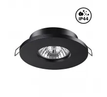 Светильник встраиваемый влагозащищенный IP44 GU10 50W 220V AQUA 370801 SPOT NT22 328 Черный