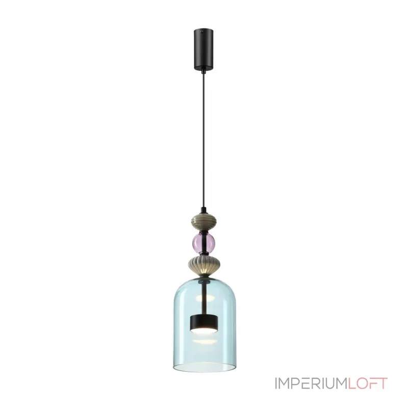 Подвесной светильник Odeon Light L-VISION ODL24 299 5046/12L LED 12W 4000К 1400Лм PALLETA Голубой Подвесной светильник Odeon Light L-VISION ODL24 299 5046/12L LED 12W 4000К 1400Лм PALLETA Голубой