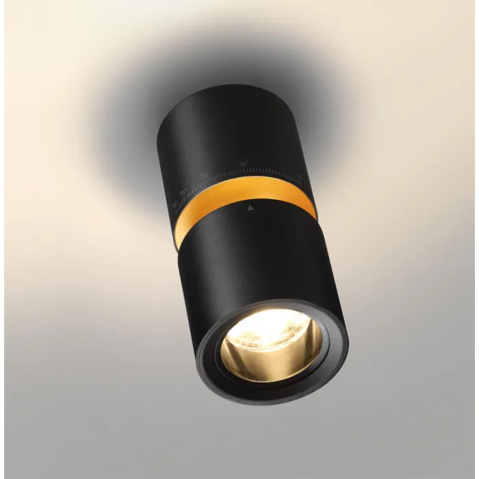 Светильник накладной светодиодный IP20 LED 10W/3W 3000K 1090Лм 170-265V ARISTO 359338 OVER NT24 000 Черный от ImperiumLoft
