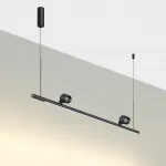 Светильник подвесной диммируемый (сенсер) IP20 LED 14W+14W 4000K 220-240V FERMO 359309 OVER NT24 000 Черный от ImperiumLoft