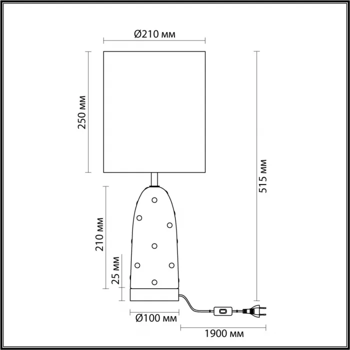 Настольная лампа Odeon Light MODERN ODL_EX24 42 5424/1T E27 1*60W POLLEN Белый от ImperiumLoft