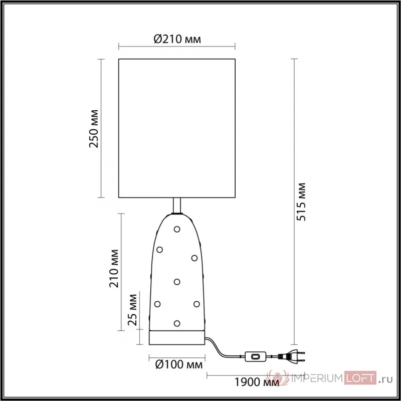 Настольная лампа Odeon Light MODERN ODL_EX24 42 5424/1T E27 1*60W POLLEN Белый от ImperiumLoft