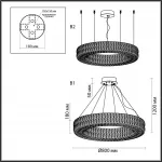 Подвесная люстра Odeon Light L-VISION ODL24 477 4926/85L 85W 4000K 5074Лм PANTA