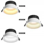 Встраиваемый светодиодный светильник с переключателем цветовой температуры Novotech Wir 359553