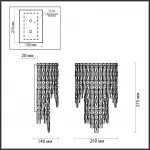 Настенный светильник Odeon Light HALL ODL24 529 5074/3W E14 3*40W ROLTA Прозрачный от ImperiumLoft
