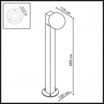 Грунтовый светильник Odeon light Nature 7124/1G от ImperiumLoft