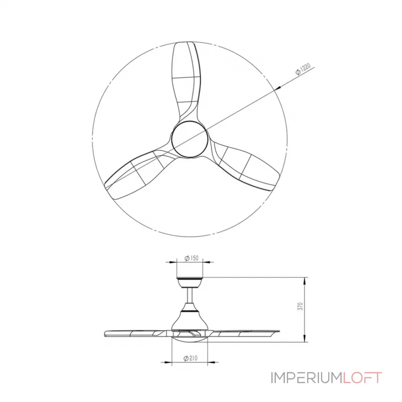 Потолочный светильник с вентилятором Sonex VIVA LED 7702/24L