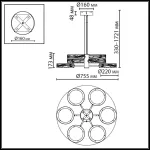 Люстра Odeon Light Riviera 5450/99LB