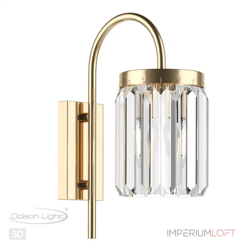 Бра E14 1*40W VASSA 4987/1W CLASSIC ODL22 549 Золотой
