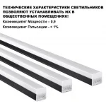 Светильник линейный BITS Novotech OVER NT23 204 359113 сетевой кабель 2м IP20 LED 50W 4000K 100-265V BITS Белый от ImperiumLoft