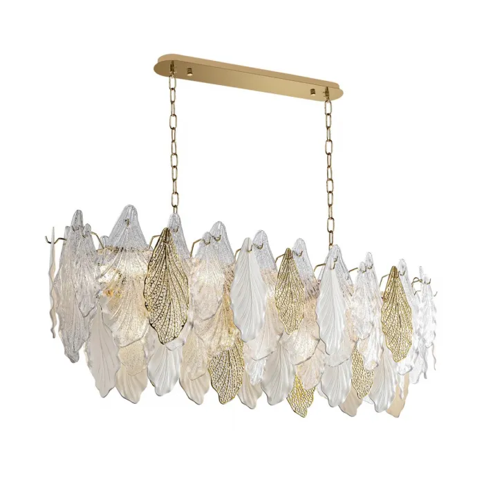Люстра Odeon Light HALL ODL24 507 5052/14 E14 14*40W LACE Белый, Прозрачный, Золотой от ImperiumLoft