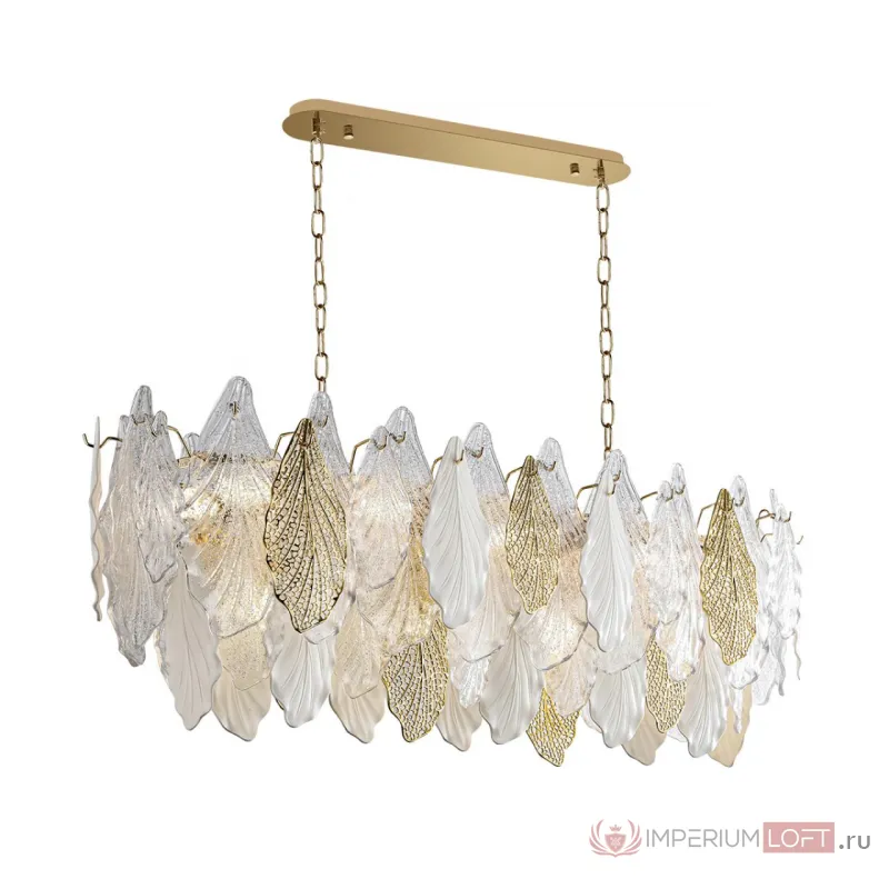Люстра Odeon Light HALL ODL24 507 5052/14 E14 14*40W LACE Белый, Прозрачный, Золотой от ImperiumLoft