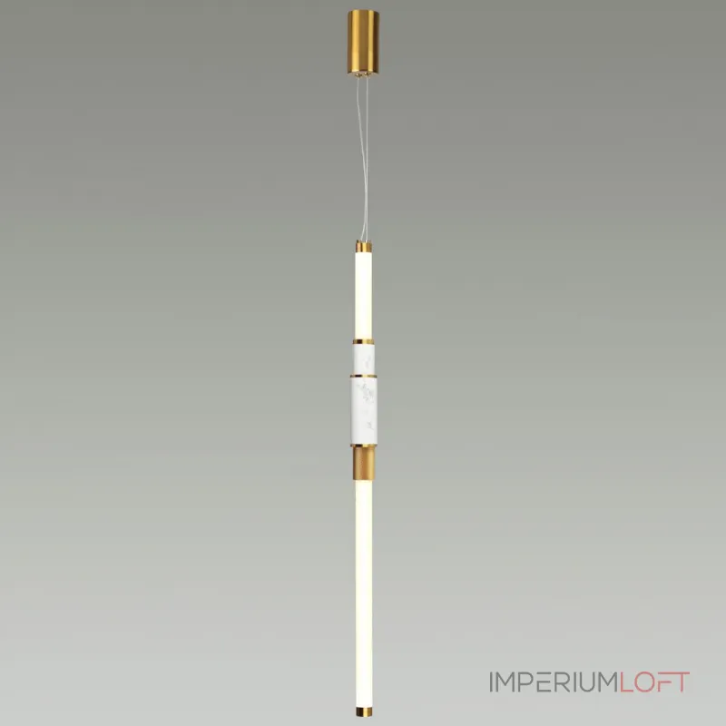 Подвесной светильник Odeon Light MIDCENT ODL24 127 4359/14L IP20 LED 14W 3000K 220V MARMI Белый мрамор