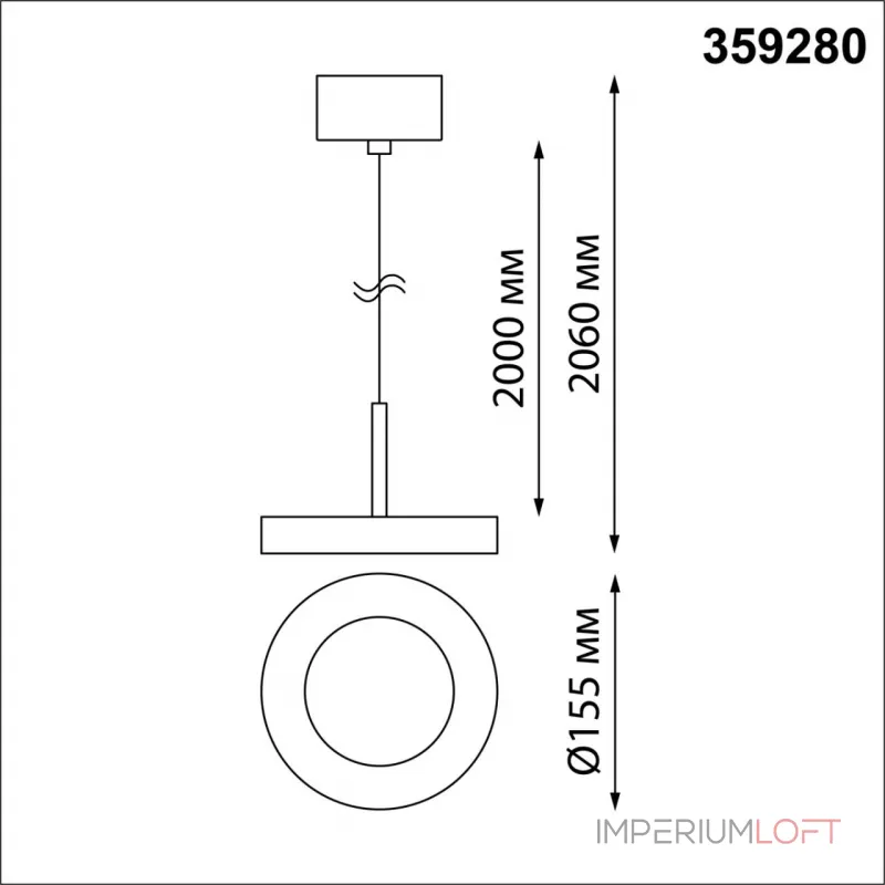 Подвесной светильник Novotech OVER NT23 193 359280 IP20 LED 18W 85-265V 1350Лм 3000К MIRROR Белый