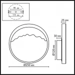Настенный светильник Odeon light Ecodesign 7068/9WL