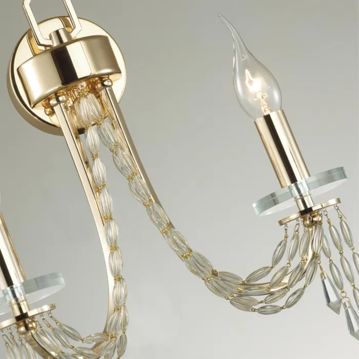 Настенный светильник Odeon Light CLASSIC ODL24 537 5063/2W E14 2*40W CAPEL Прозрачный от ImperiumLoft