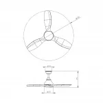 Потолочный светильник с вентилятором Sonex VIVA LED 7702/24L