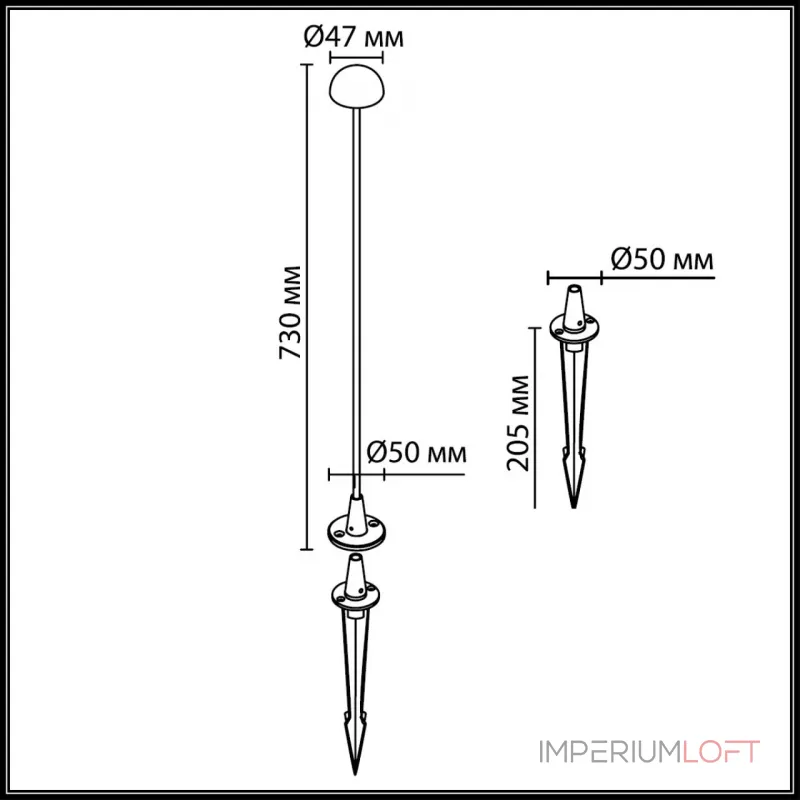 Уличный светильник Odeon Light Nature 7122/4GLA