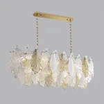 Люстра Odeon Light HALL ODL24 507 5052/14 E14 14*40W LACE Белый, Прозрачный, Золотой от ImperiumLoft