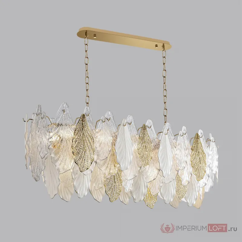 Люстра Odeon Light HALL ODL24 507 5052/14 E14 14*40W LACE Белый, Прозрачный, Золотой от ImperiumLoft